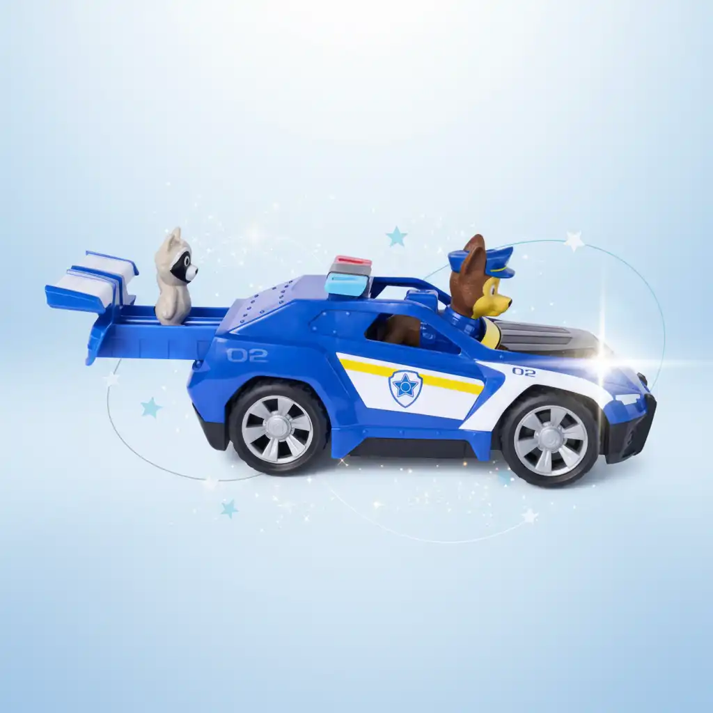 Sviluppa la creatività dei bambini con elementi interattivi del veicolo di soccorso.
