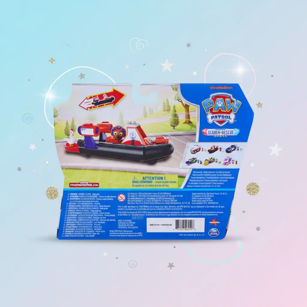 Hovercraft Zuma dettagliatamente realizzato per un gioco autentico.