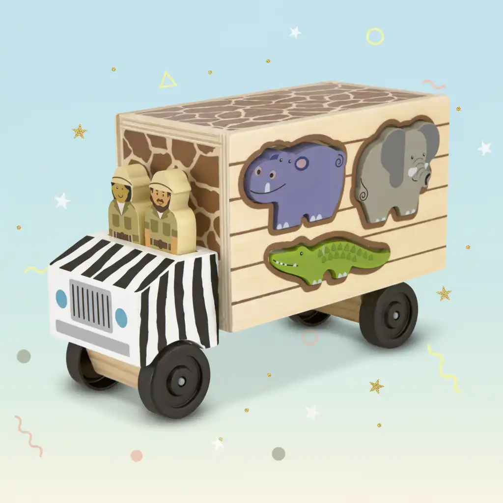 Sviluppa la Motor fine inserendo gli animali negli appositi fori.