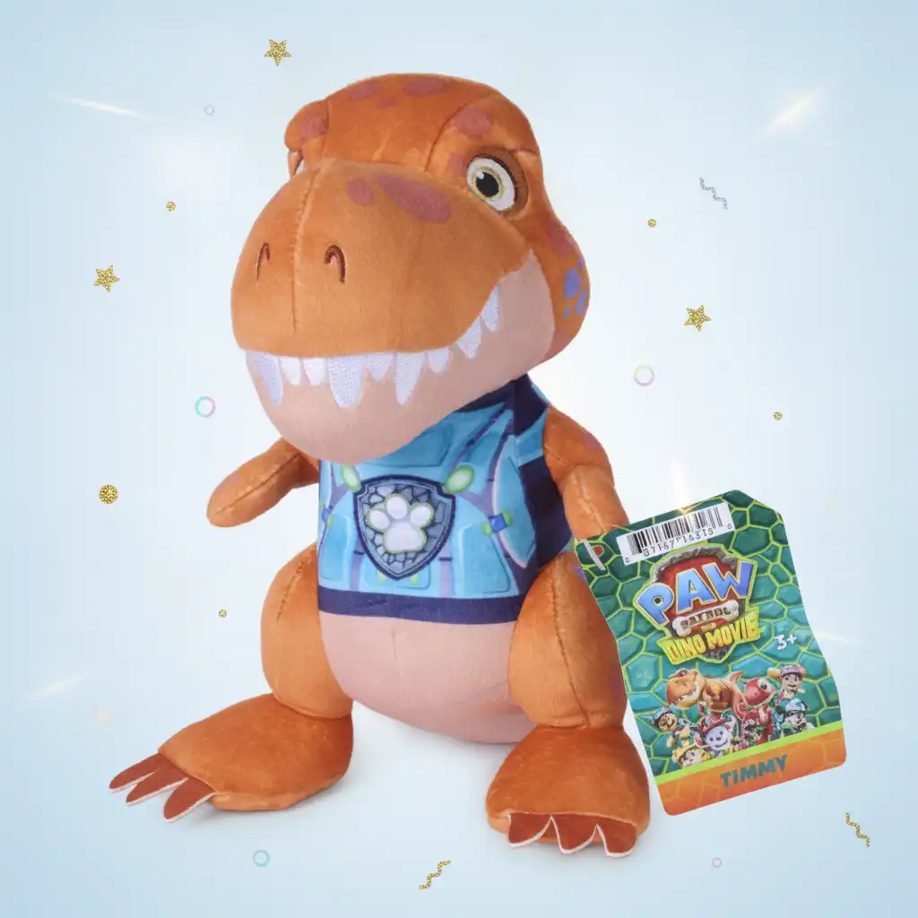 Vivi le grandiose avventure Dino con questo morbido peluche.