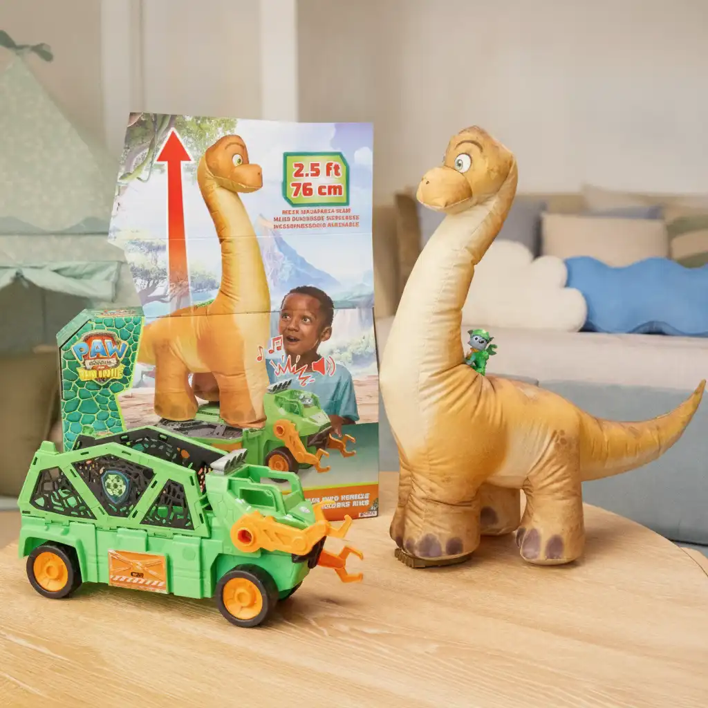 Scopri infinite possibilità di gioco con il dinosauro gonfiabile Interattivo.
