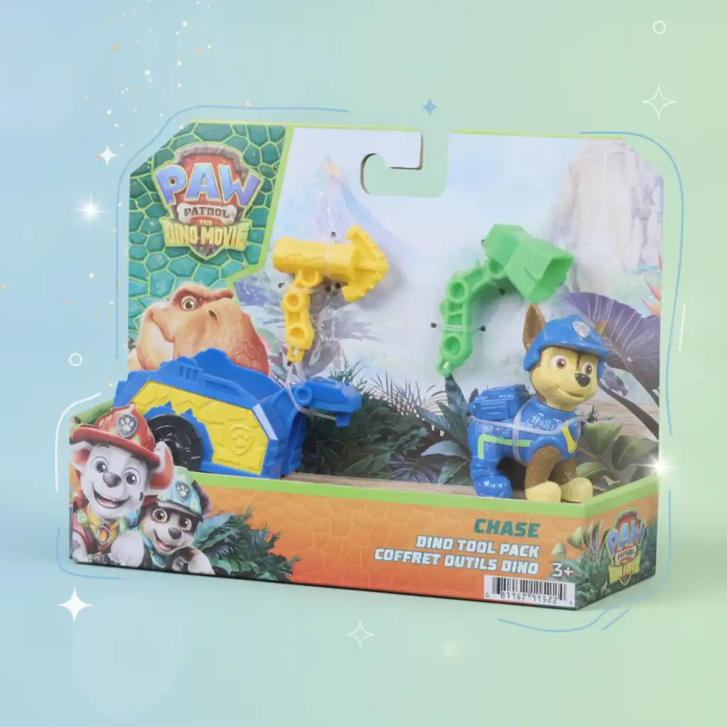 Figurina Chase dettagliata con equipaggiamento autentico del film.