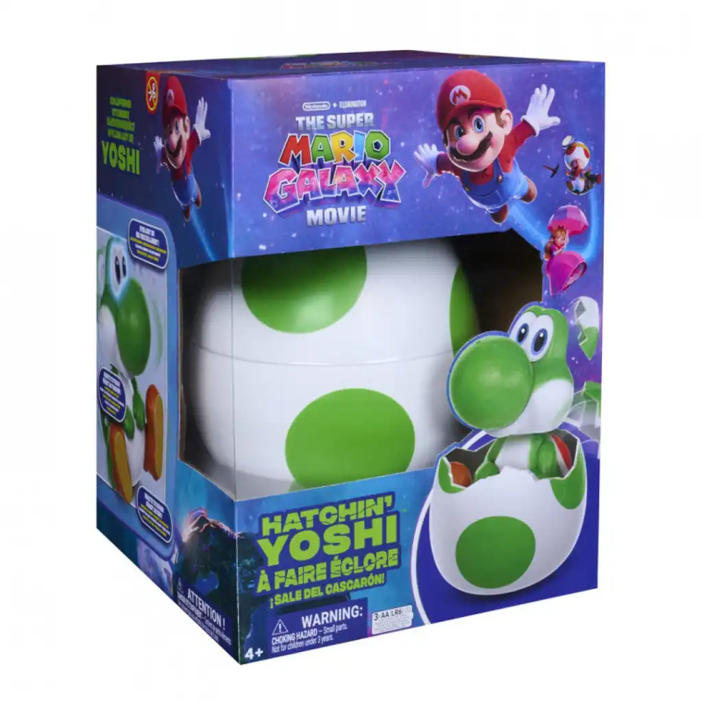 Vivi il momento emozionante in cui Yoshi si schiude per la prima volta dall'uovo.