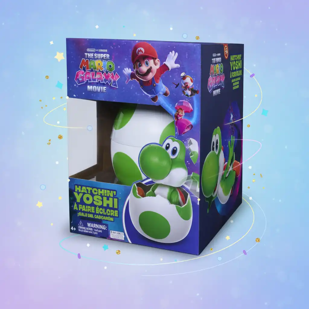 Esponi il tuo Yoshi su una base elegante a forma di uovo.