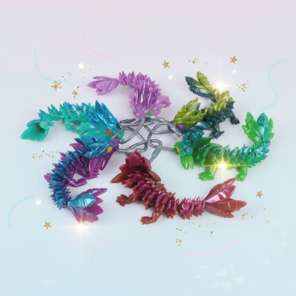 Libera lo stress con il Drago di cristallo flessibile.