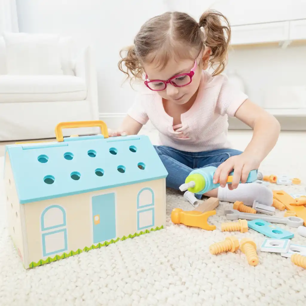Miglioramento della motricità fine Motor tramite avvitamento e montaggio.