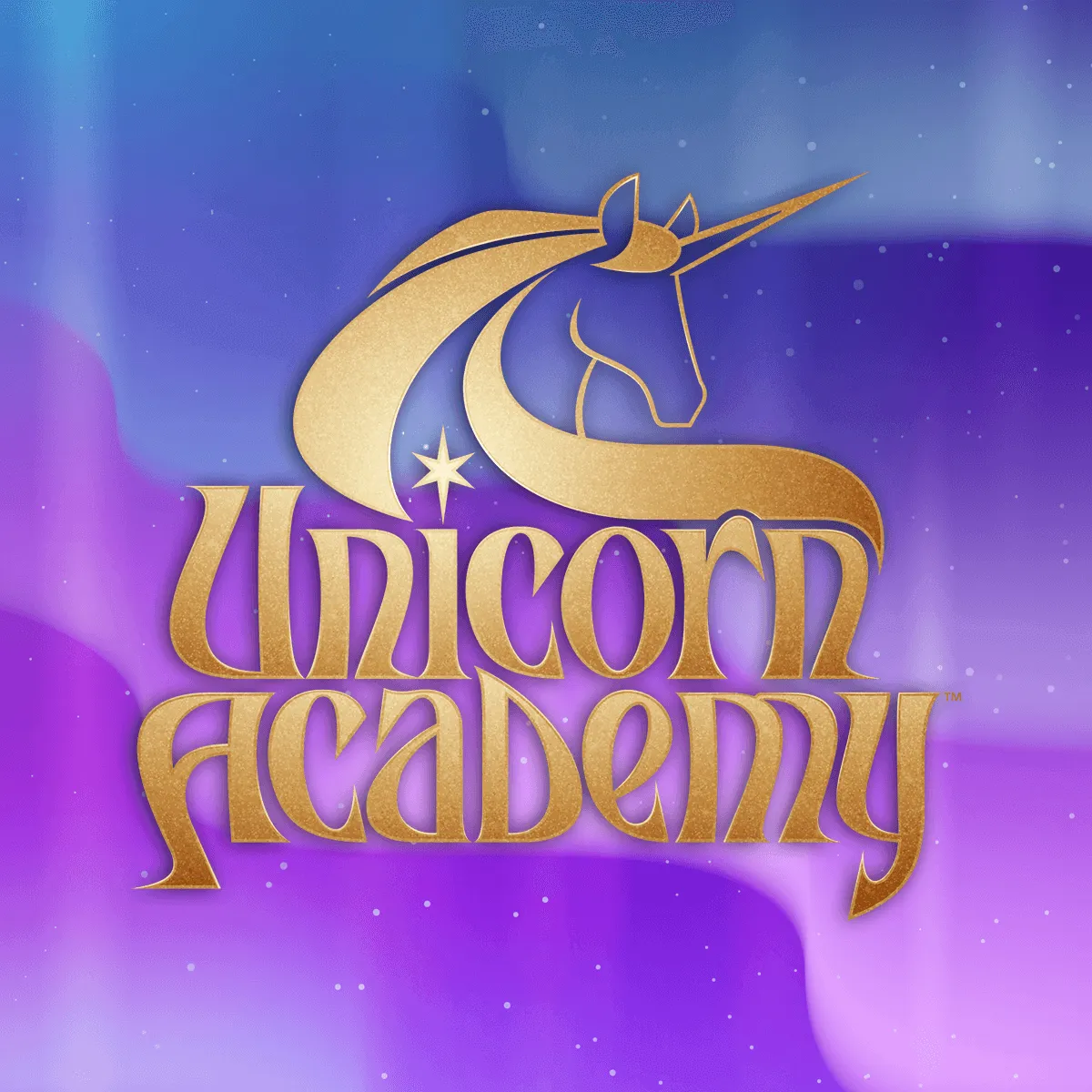 Logo ufficiale Unicorn Academy ali magiche Glacier e Layla